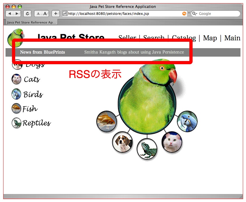 RSS�̎�M�ƕ\��