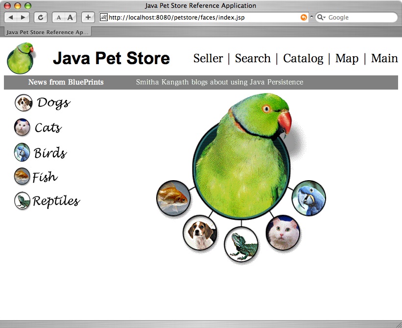 Java Pet Store ̋N